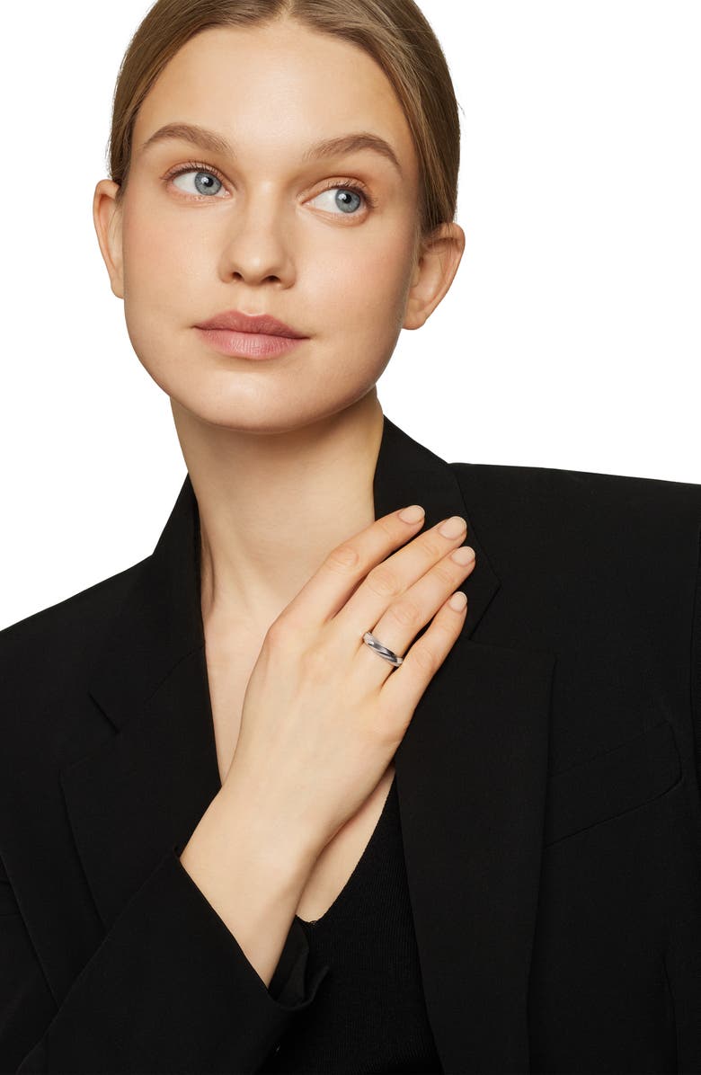 David Yurman Cable Edge<sup>™</sup> Band Ring in Recycled Sterling Silver, Alternate, color, 