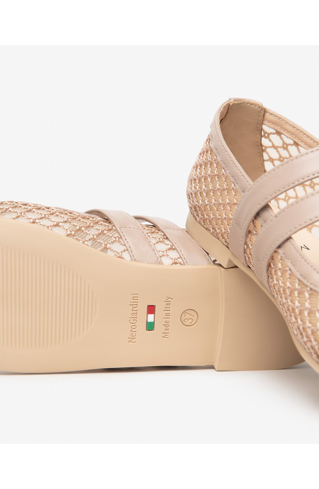 Mesh Ballet Flat, Alternate, color, ROSE