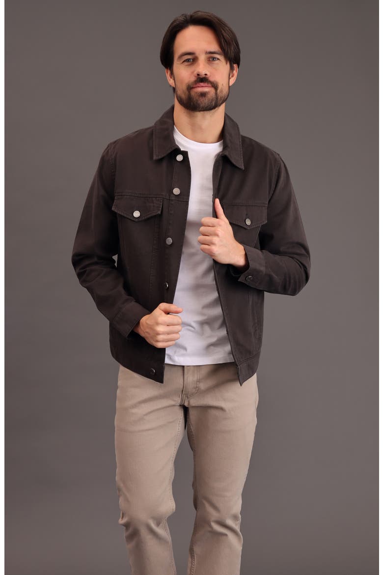 Denim Trucker Jacket, Alternate, color, GRAPHITE