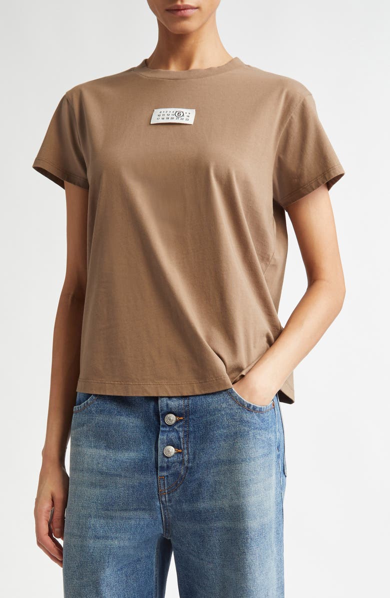 MM6 Maison Margiela Numeric Logo Patch T-Shirt, Main, color,