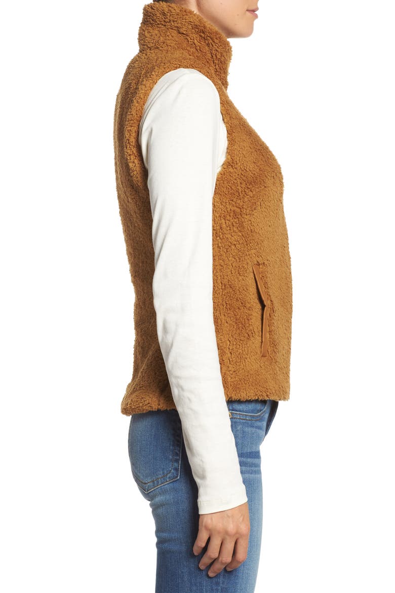 Los Gatos Fleece Vest, Alternate, color, BEAR BROWN