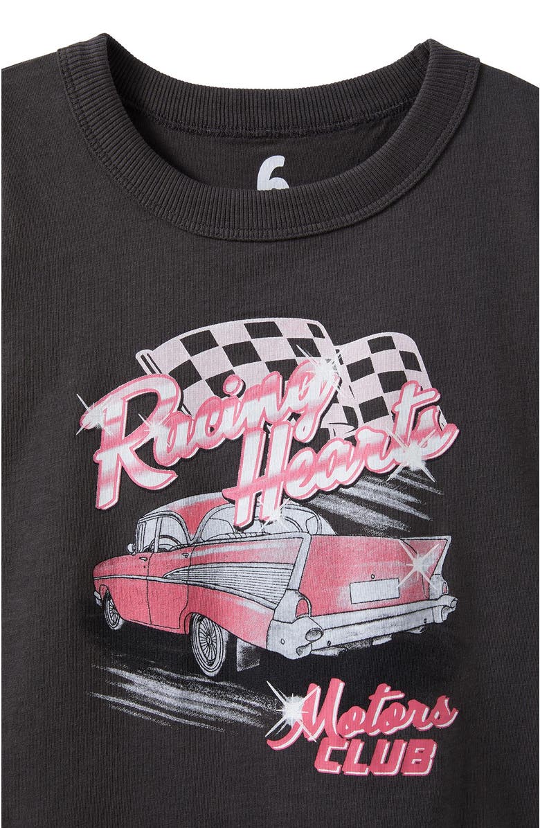 Cotton On Kids Kid's Poppy Oversize Graphic Print Tee, Alternate, color, Phantom Racer Moto