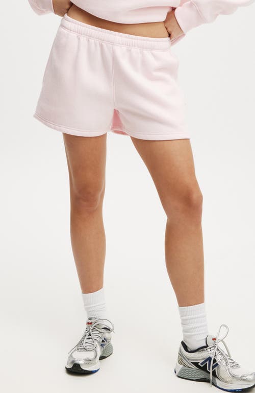 Cotton On Body Plush Essential Gym Short In Cherry Dreamcoconut Milk
