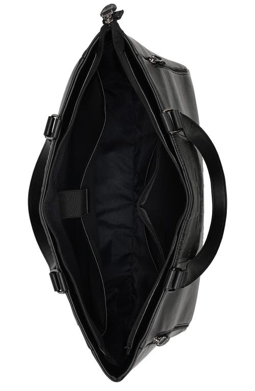 Elle Roamer 24l Vegan Leather Weekender Tote Bag In Black