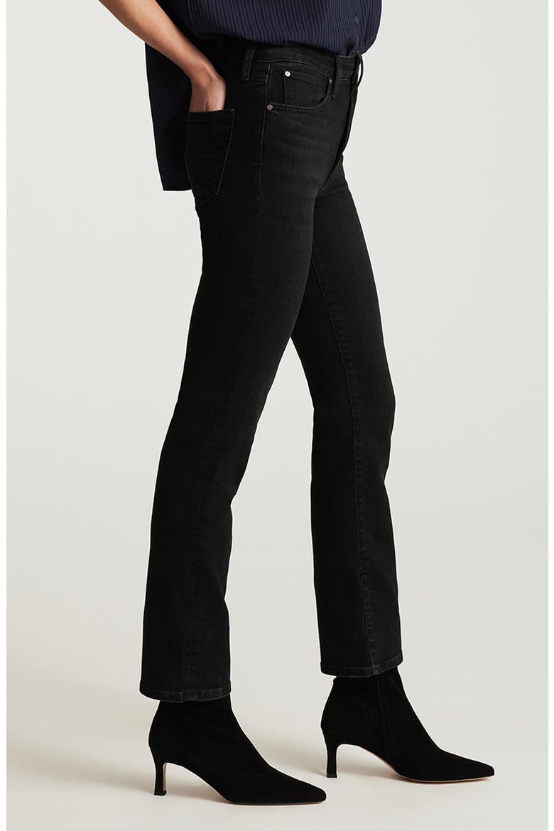 Kendra High Waist Straight Leg Jeans, Alternate, color, DARK SMOKE FLEX BLU