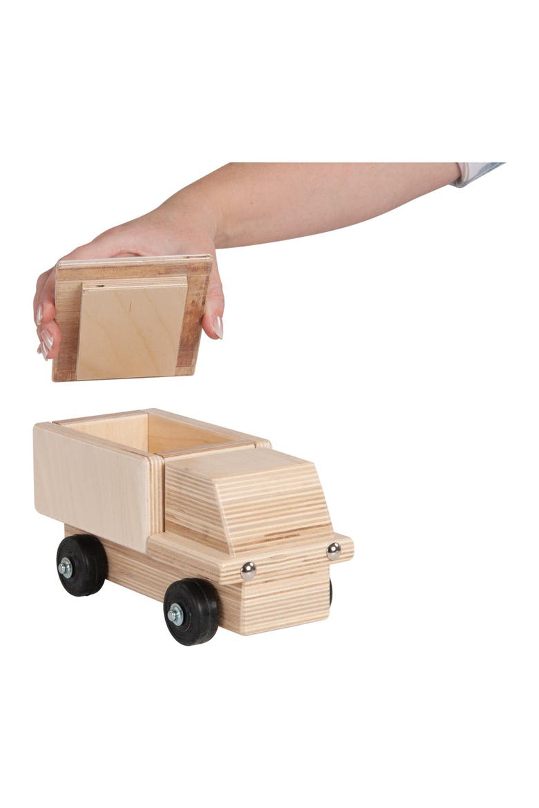 Wooden Delivery Truck, Alternate, color, Beige