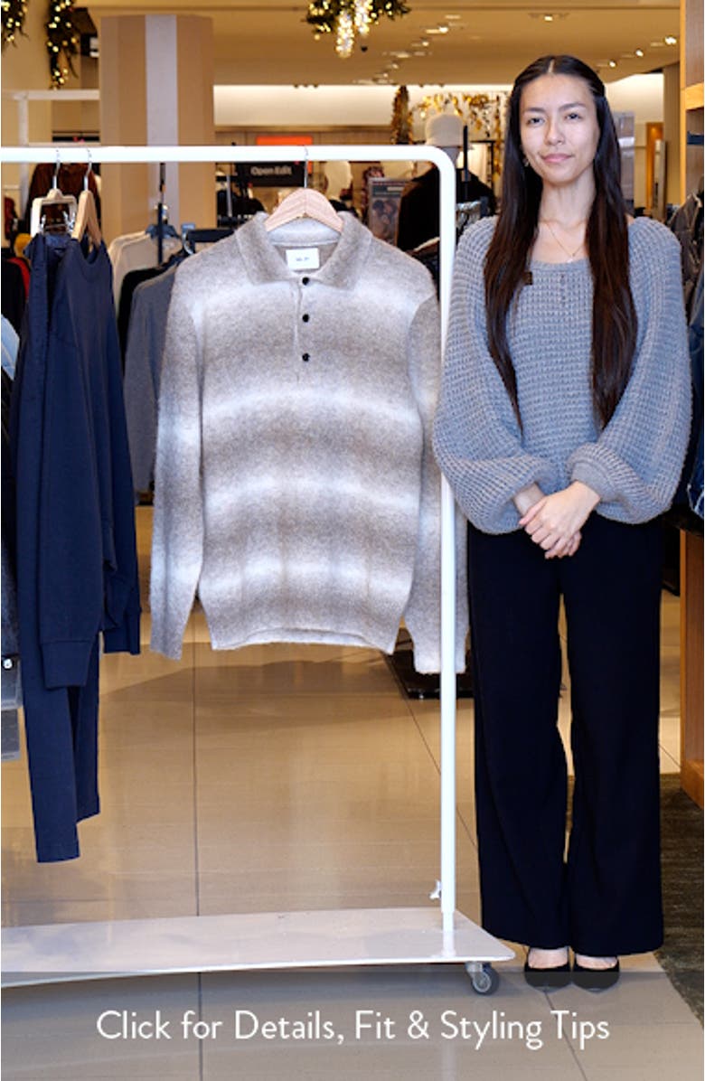 Alfie 6656 Alpaca Blend Polo Sweater, sales video thumbnail