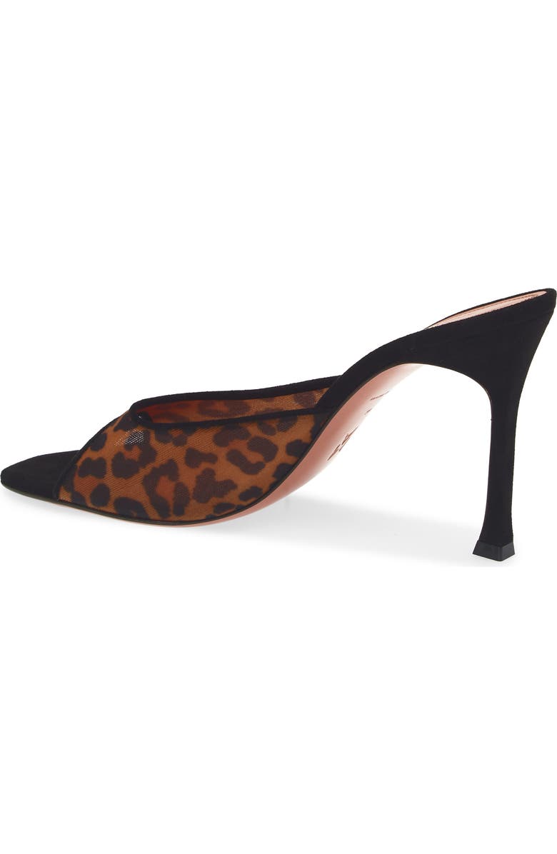 Amina Muaddi Alexa Slide Sandal, Alternate, color, Mesh Leopard