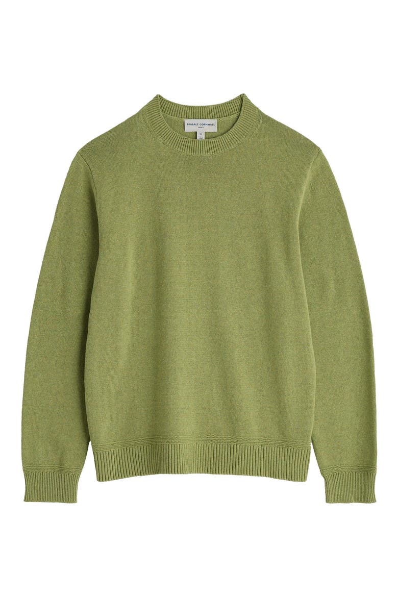 Moorstone Organic & Recycled Cotton Sweater, Alternate, color, GRASSHOPPER