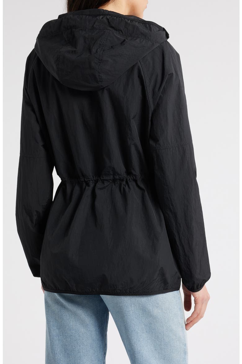 Lundell Water Repellent Hooded Jacket, Alternate, color, BLACK