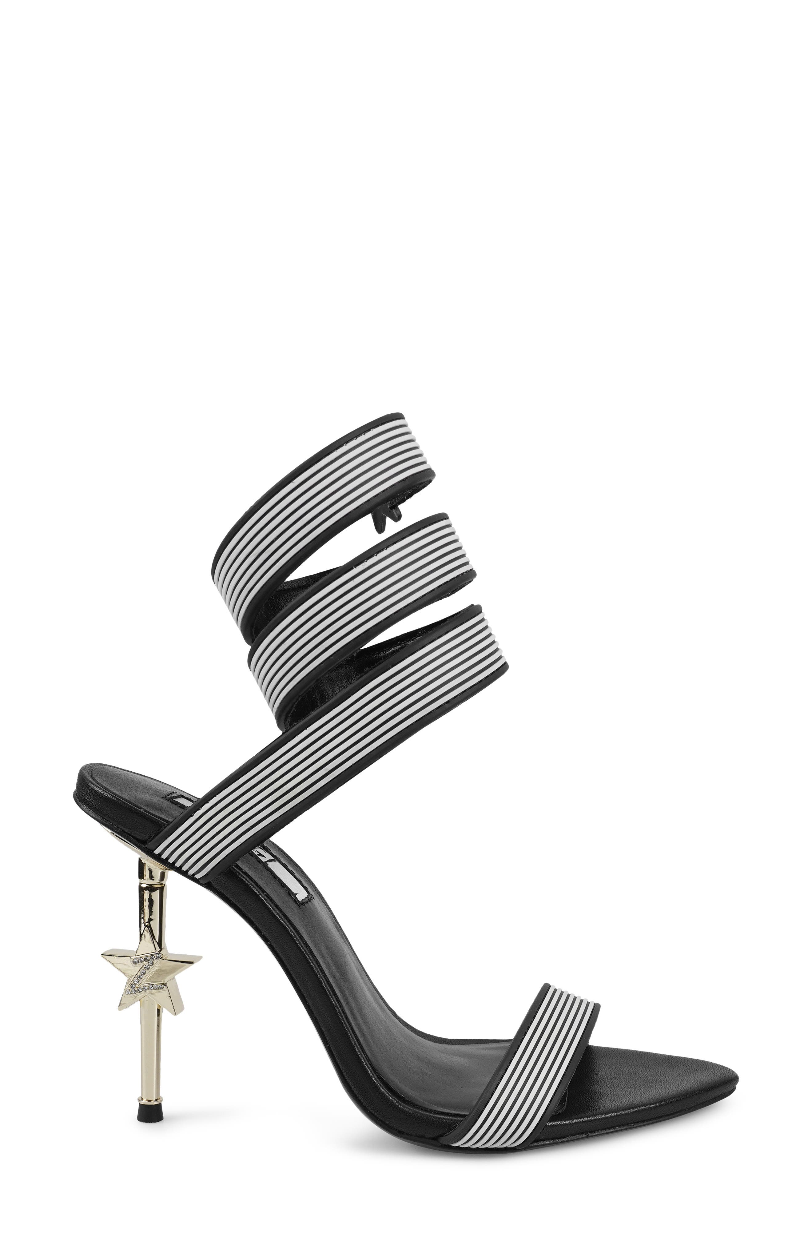 ZIGI Player Ankle Strap Sandal, Alternate, color, Black