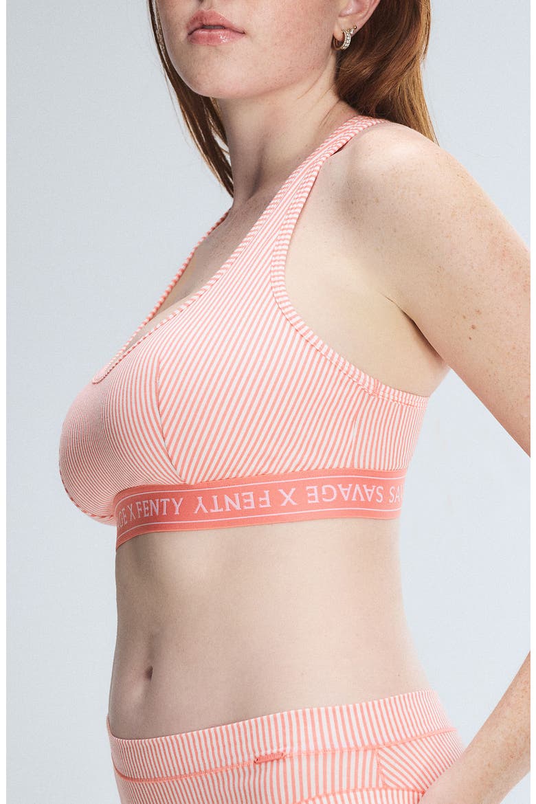 Stretch Cotton Essentials Bralette, Alternate, color, PINK ODYSSEY/VENUS PINK