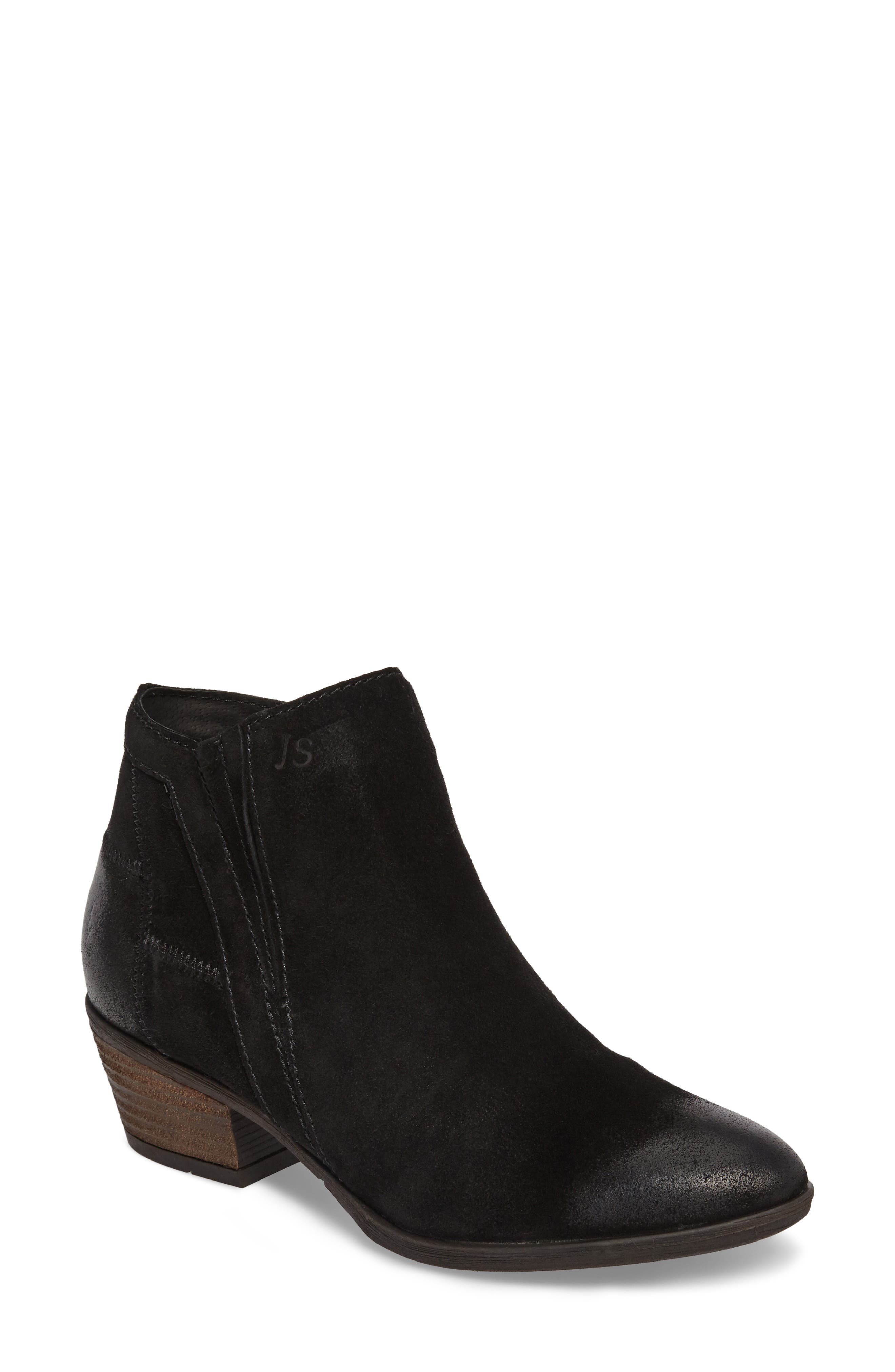 Daphne Bootie, Main, color, BLACK LEATHER
