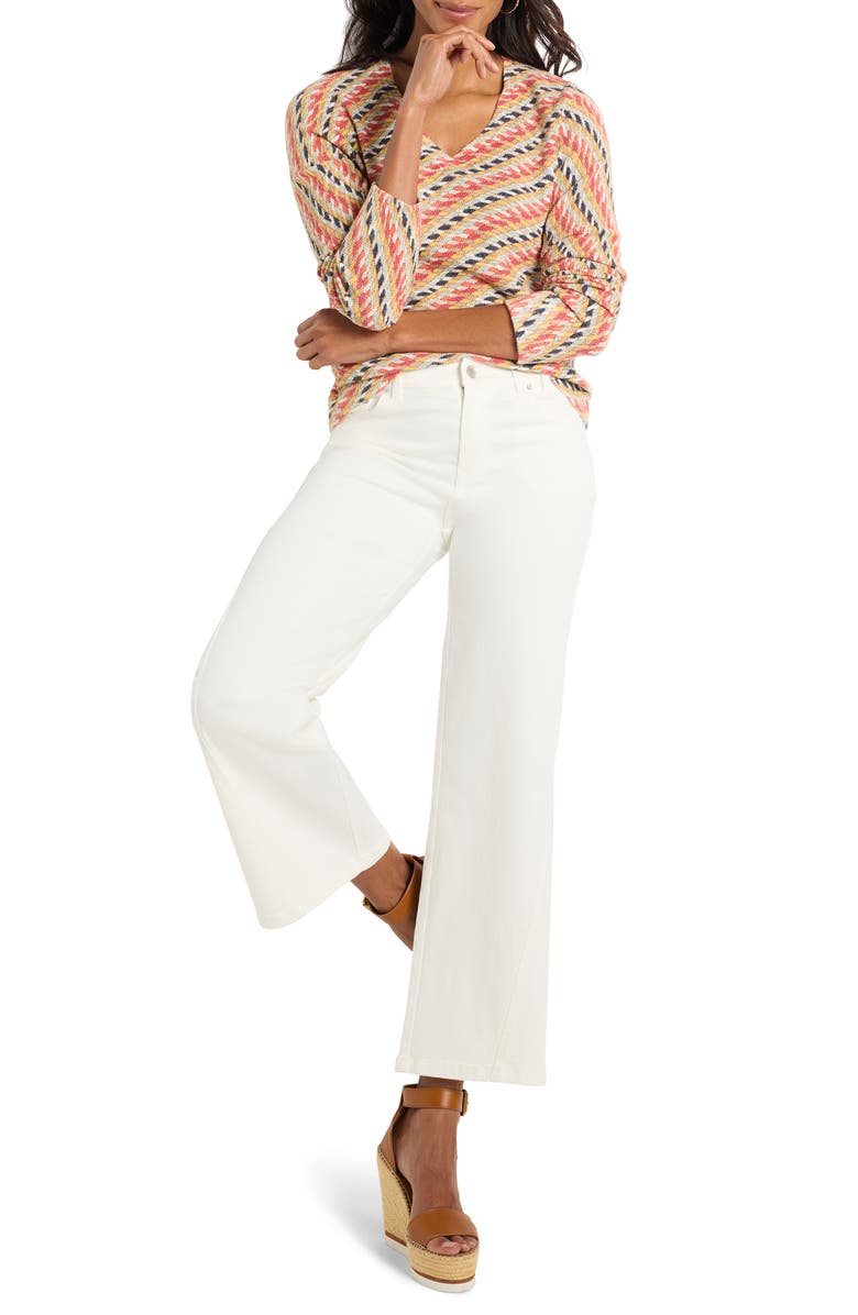 NIC+ZOE Rope Twist Sweater, Alternate, color, Red Multi