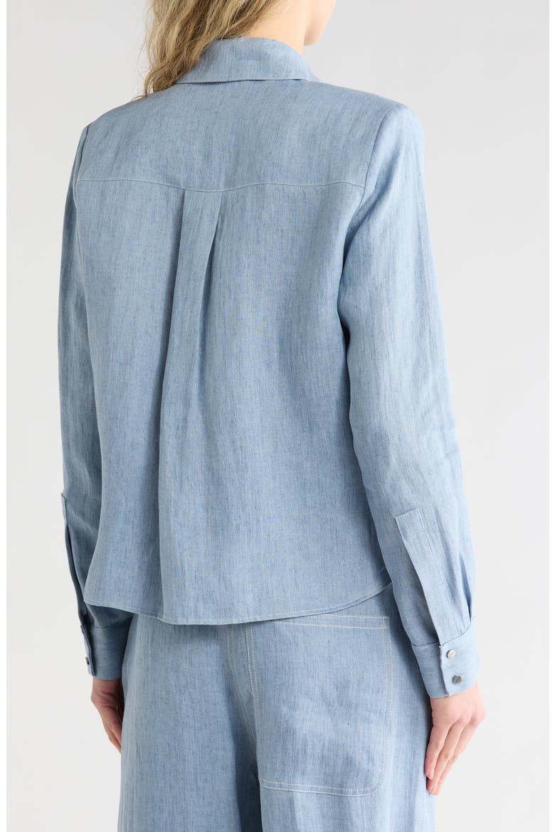 Carter Button-Up Shirt, Alternate, color, LIGHT INDIGO