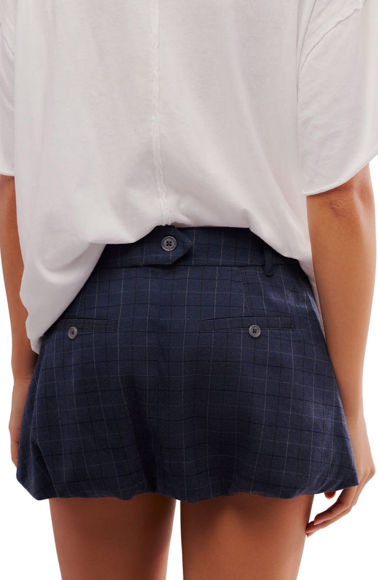 Free People Saturn Plaid Bubble Miniskirt, Alternate, color,