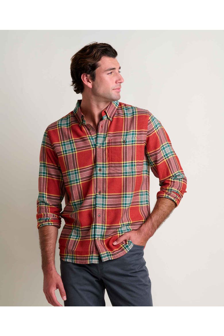 Airsmyth Long Sleeve Shirt, Main, color, Campfire Windowpane