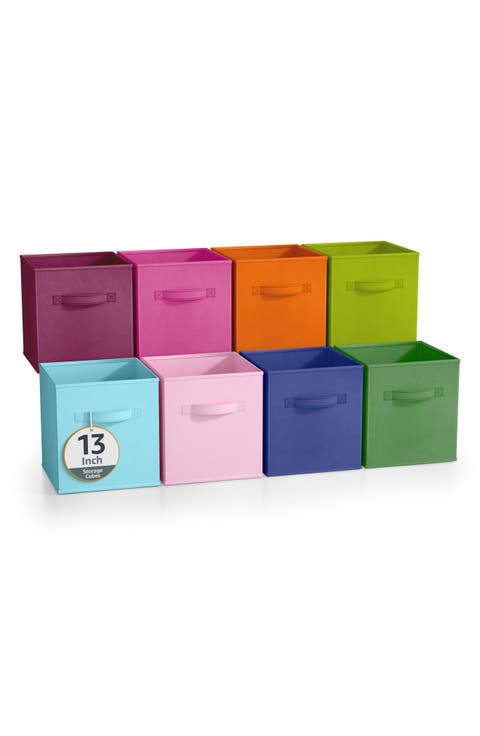 8-Piece Foldable Cube Bins