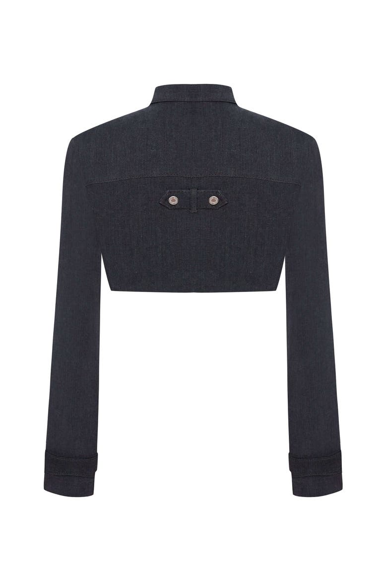 Dark Dreams Denim Jacket, Alternate, color, Navy
