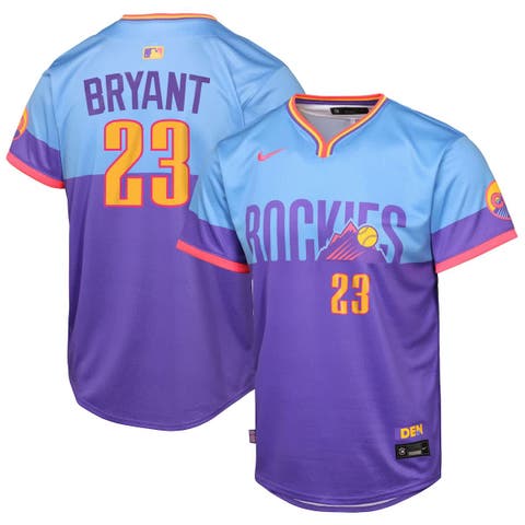 Youth Nike Kris Bryant Purple/Light Blue Colorado Rockies 2025 City Connect Limited Player Jersey