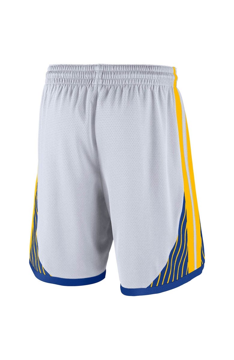 Nike Men's Nike White 2019/20 Golden State Warriors Icon Edition Swingman Shorts, Alternate, color, 