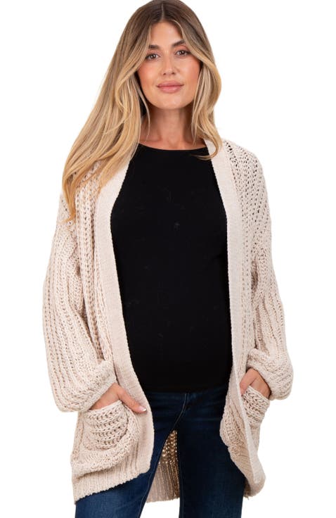 Chunky Knit Oversized Pocket Cardigan