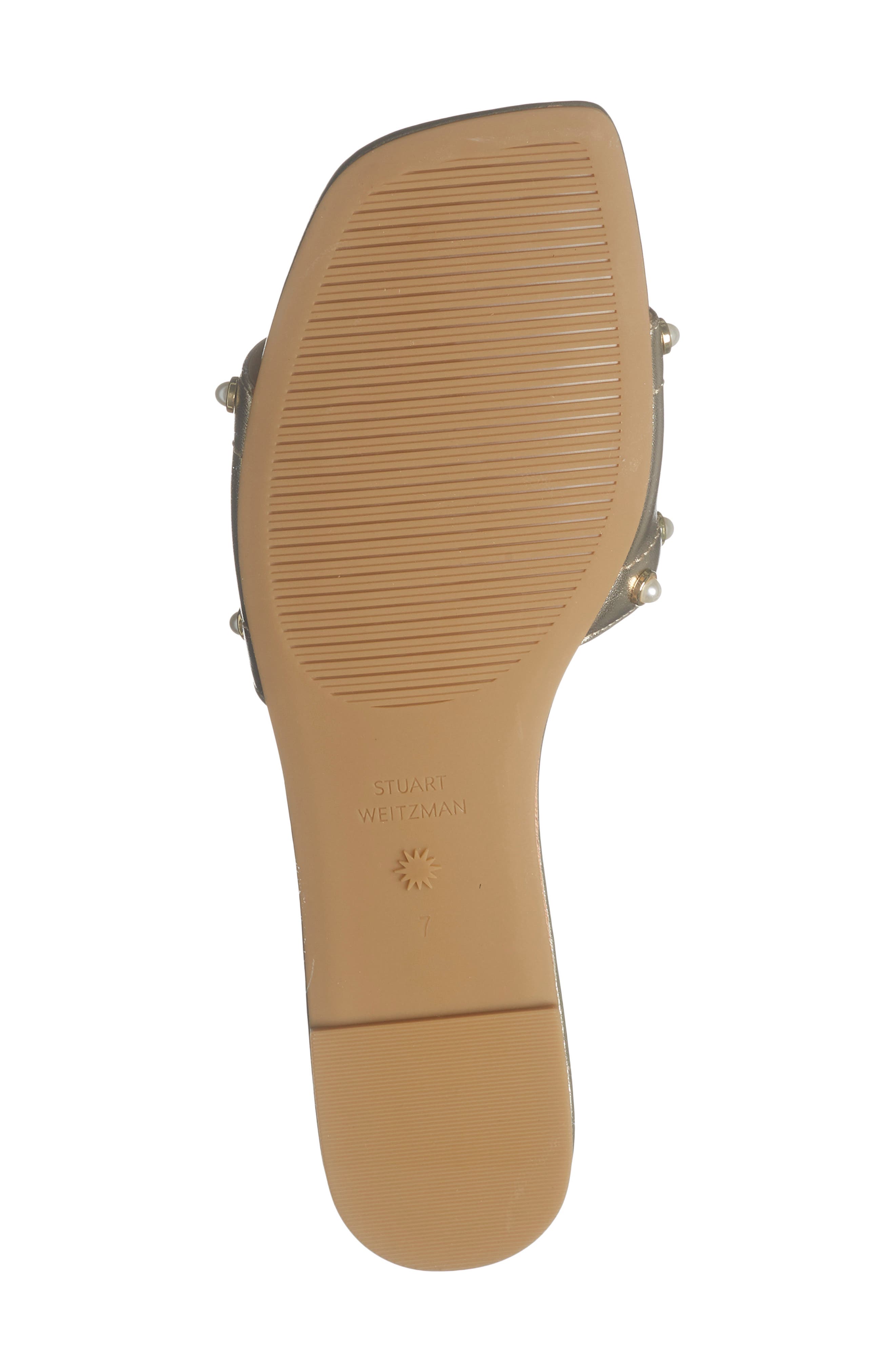 Pearl Slide Sandal, Alternate, color, PLATINO