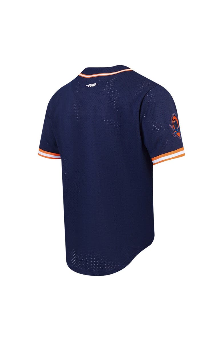 PRO STANDARD Men's Pro Standard Navy Virginia Cavaliers Mesh Full-Button Replica Baseball Jersey, Alternate, color,
