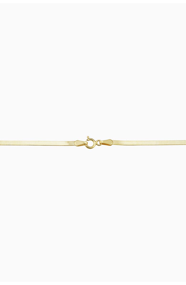 Oradina 14K Gold Park Avenue Herringbone Chain, Alternate, color, Yellow Gold