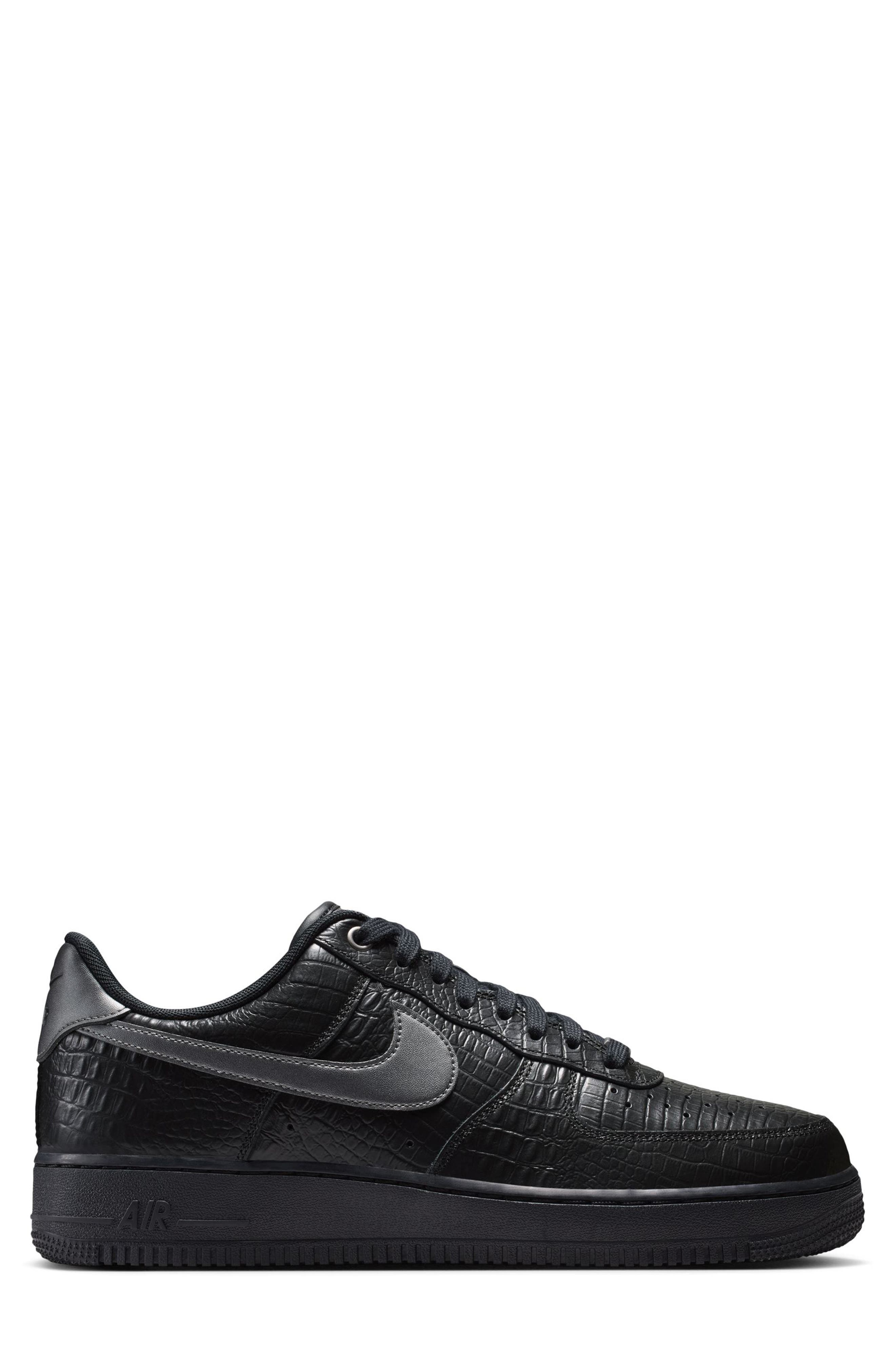 Air Force 1 '07 Sneaker, Alternate, color, BLACK/ DARK GREY