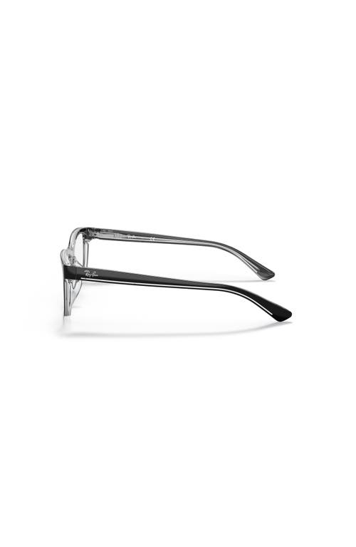 Ray Ban Ray-ban 48mm Square Optical Glasses In Black