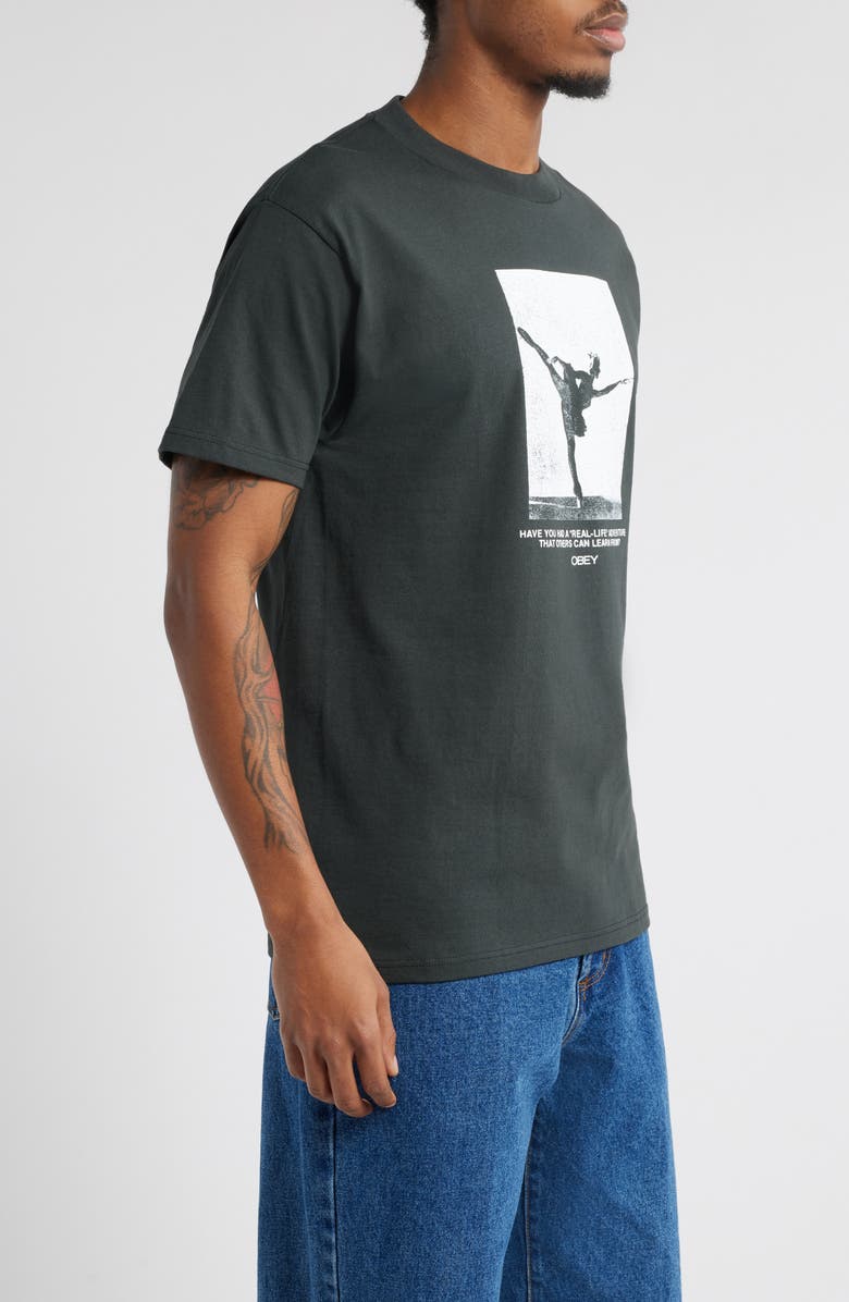 Obey Real Life Cotton Graphic T-Shirt, Alternate, color,