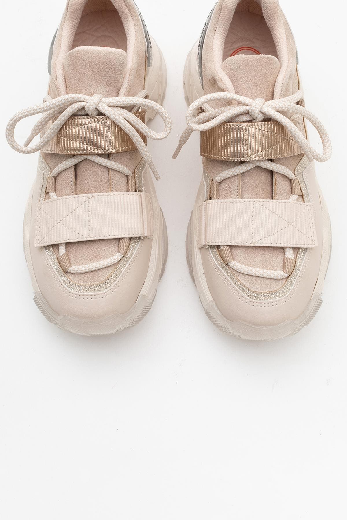 Lulen Velcro Sport Sneakers, Alternate, color, Beige Faux Leather