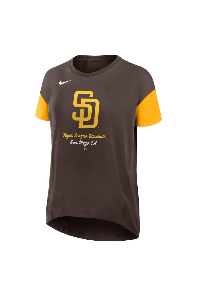 Women's Nike Brown San Diego Padres Flowy T-Shirt, Alternate, color, Brown