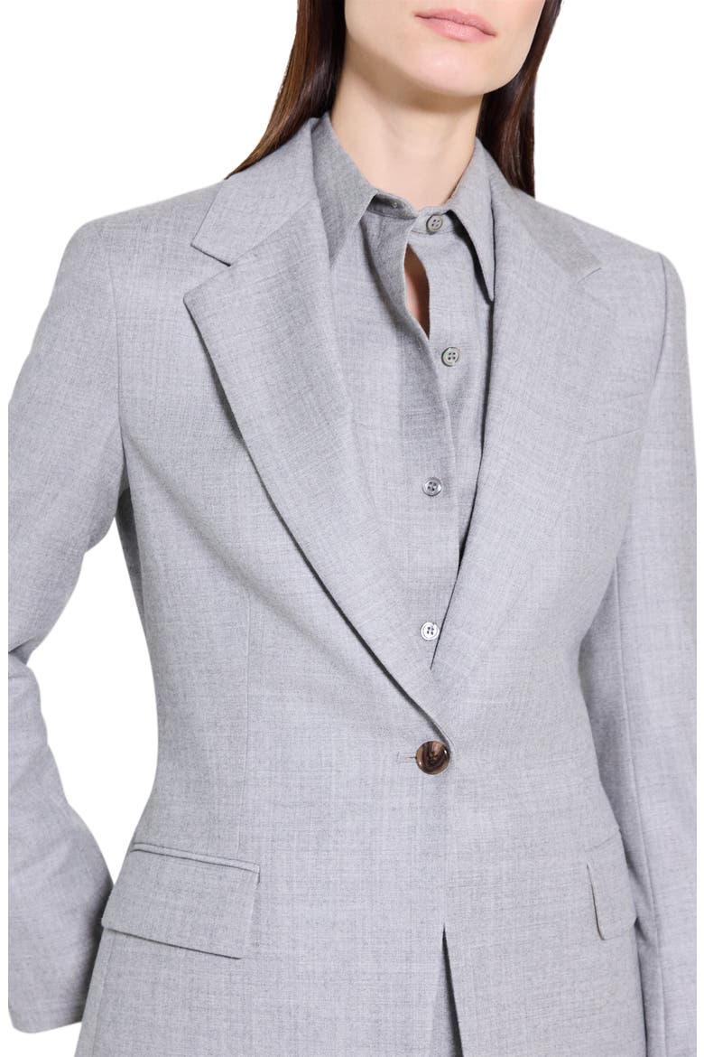 Lynnia Sleek Virgin Wool Blazer, Alternate, color, NEW LIGHT HEATHER