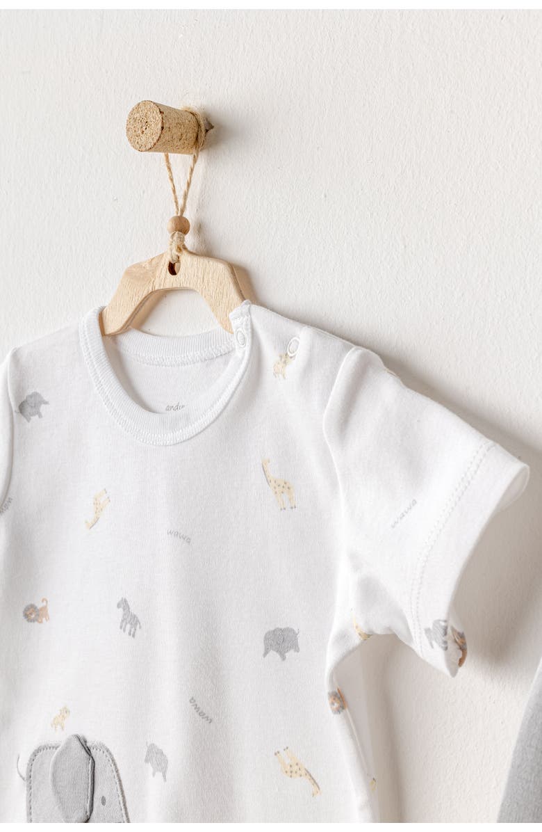 Andy Wawa Little King Elephant Pants Outfit, Alternate, color, 