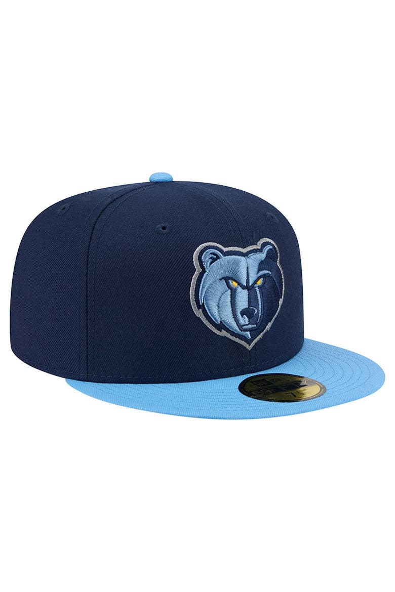Men's New Era Navy Memphis Grizzlies Two-Tone 59FIFTY Fitted Hat, Alternate, color, Navy