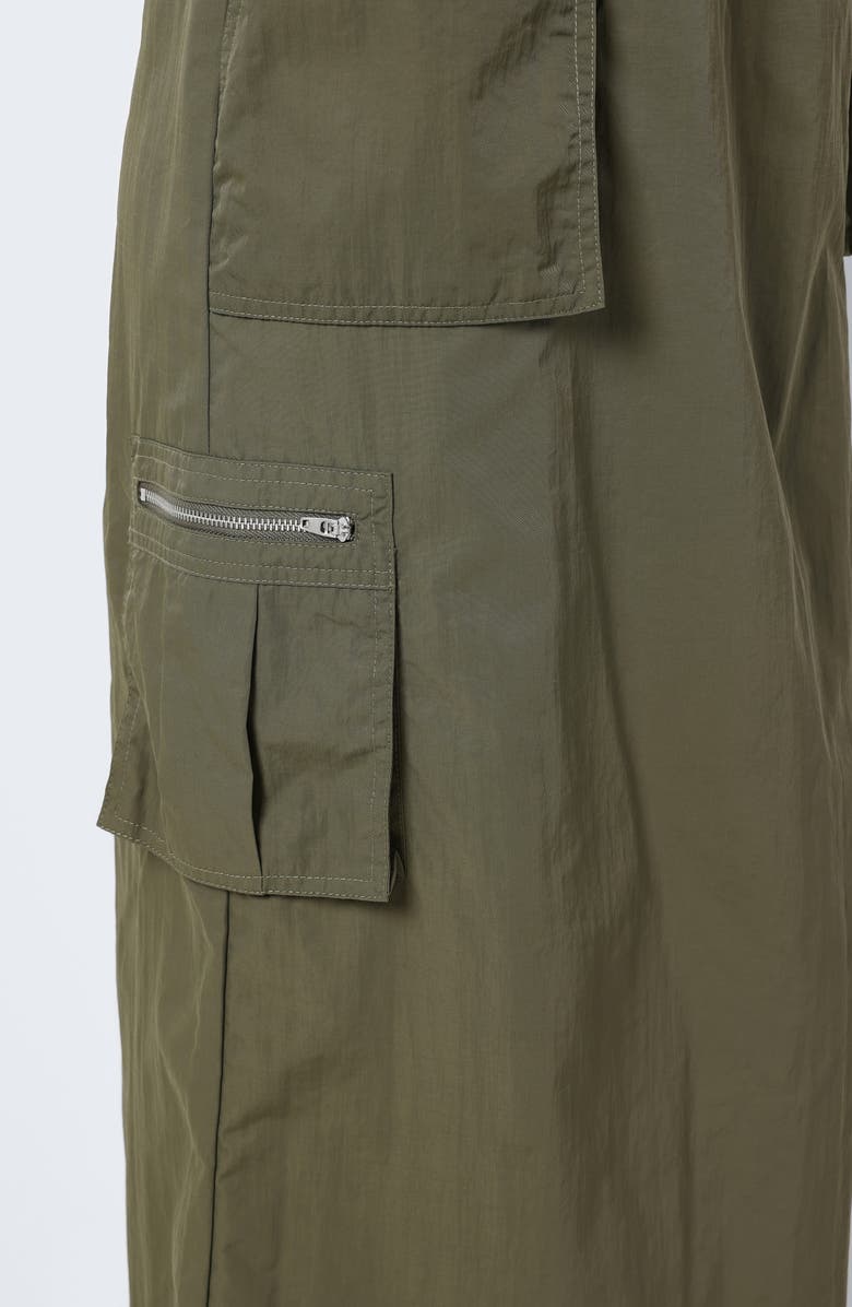 Noisy may Kenya Cargo Maxi Skirt, Alternate, color, Kalamata