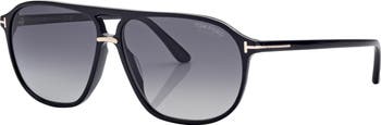 Bruce 61mm Polarized Navigator Sunglasses