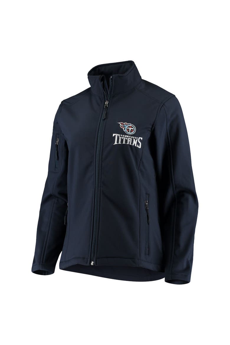 Women's Navy Tennessee Titans Full-Zip Sonoma Softshell Jacket, Alternate, color, Navy