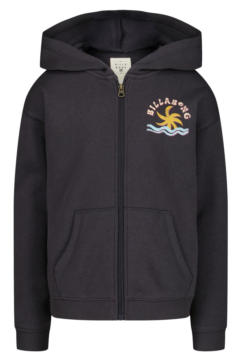 Kids' It Takes You Full Zip Hoodie, Main, color, BLACK SANDS