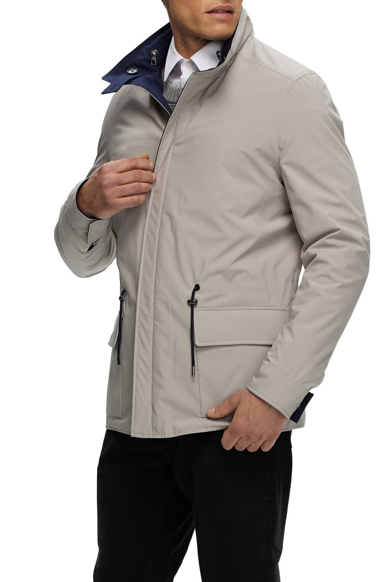 Lightweight Reversible Jacket, Alternate, color, NAVY/LIGHT BEIGE