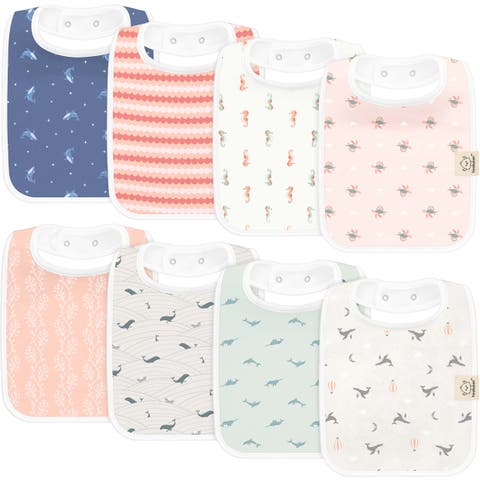 8-Pack Coast Drool Bibs