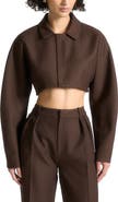 Manière De Voir Elya Tailored Super Cropped Jacket