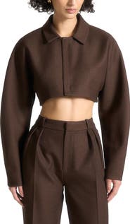 Manière De Voir Elya Tailored Super Cropped Jacket