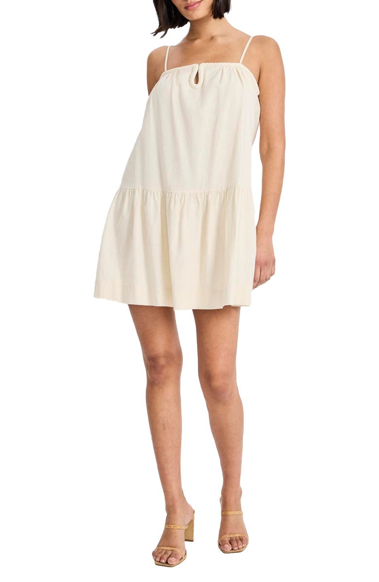 The Good Journey Keyhole Drop Waist Sleeveless Minidress, Main, color, 