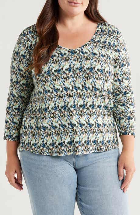 Liverpool Los Angeles Abstract Print Jersey Top