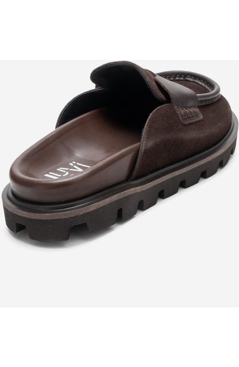 Forever & Always Shoes Vela Leather Slipper, Alternate, color, Brown Suede