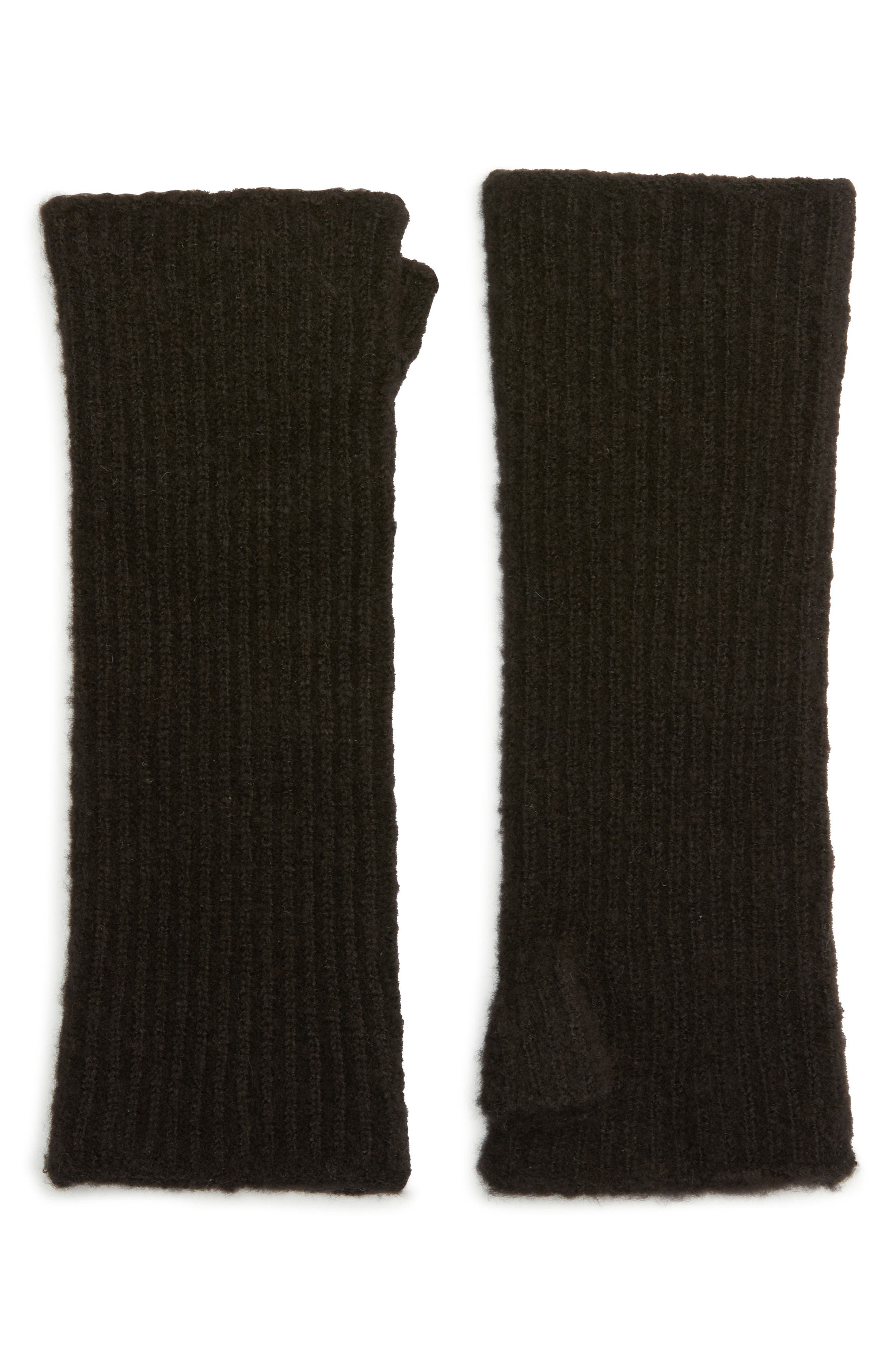Open Edit Twisted Fingerless Rib Gloves