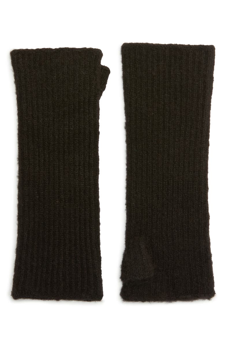 Open Edit Twisted Fingerless Rib Gloves, Main, color, 